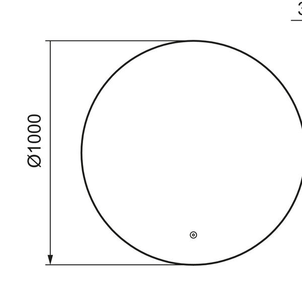 Mora Cava Peili I ,Ø1000 [6041005] |