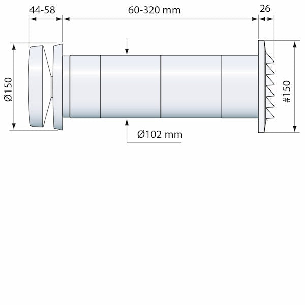 Korvausilmaventtiili Fresh F100 Thermo [8823512]