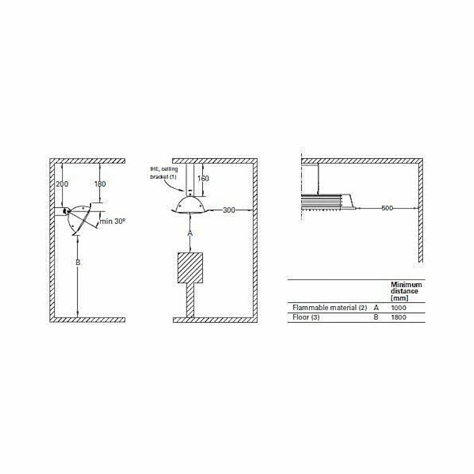 Säteilylämmitin Ih Frico Ihc18. 1750W. 230V. Ipx4 [8101189] |