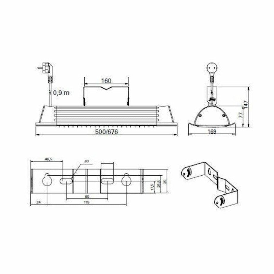 Säteilylämmitin Ih Frico Ihc18. 1750W. 230V. Ipx4 [8101189] |