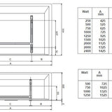 Lämmitin Nobö Front Nfk2N 07 750W Ip24 20X103Cm [8130807] |