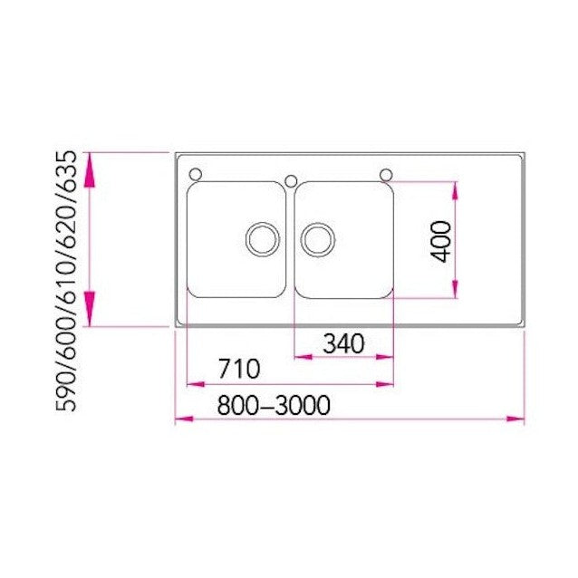Tiskipöytä Stala Seitsikko A0800 800x600 mm rst 2 - altainen [5912001] |