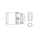 Patteritermostaatti Danfoss Aveo RA irtoanturi RA 21C [4035487] |