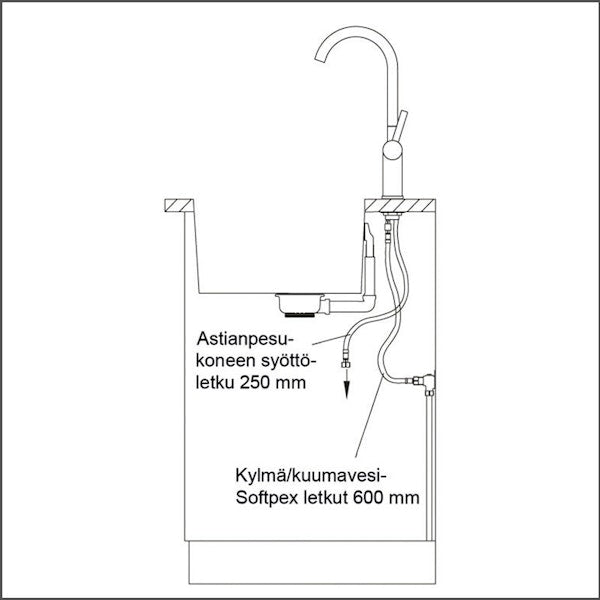 Keittiöhana Apk 21553A Roundpin - A Musta/Kup [6285294] |