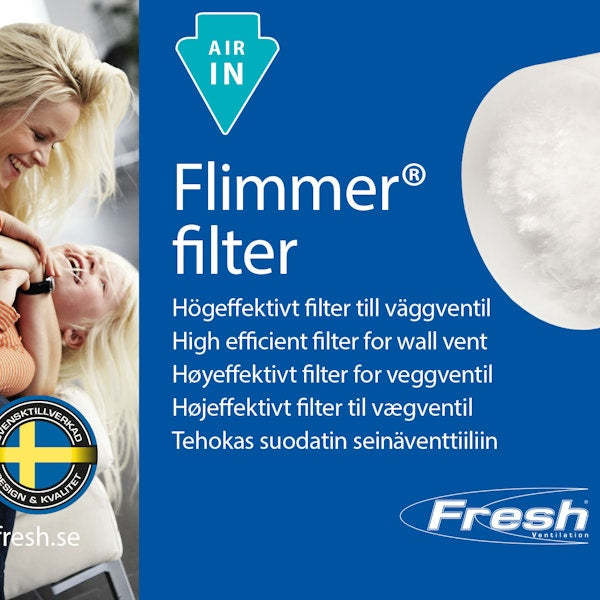Allergiasuodatin Fresh FSV flimmerfilter, EU8, Ø98 423778 [8823522]