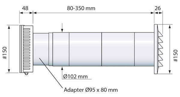 Korvausilmaventtiili 190002 Fresh F90 [8823515]