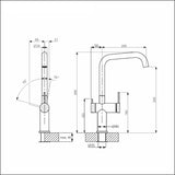 Keittiöhana Apk 21852A Linopin - A Musta/Mess [6285811] | lvitarvikkeet.fi