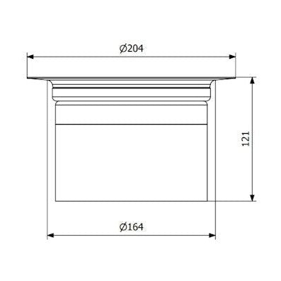 Lattiakaivon Korotusrengas Rst Purus Ø150 Mm Fhr 100 Mm [3309160] |