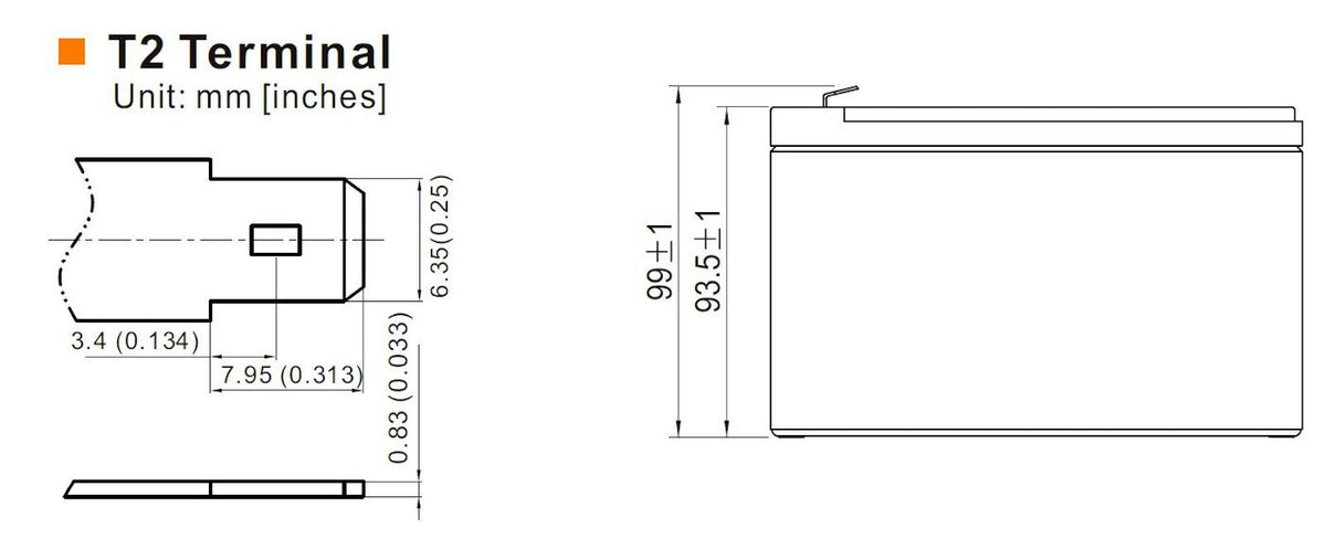 Sealed lead acid battery CT-LEADER CT9-12 12V/9.0AH T2-PLAT [8745032] 