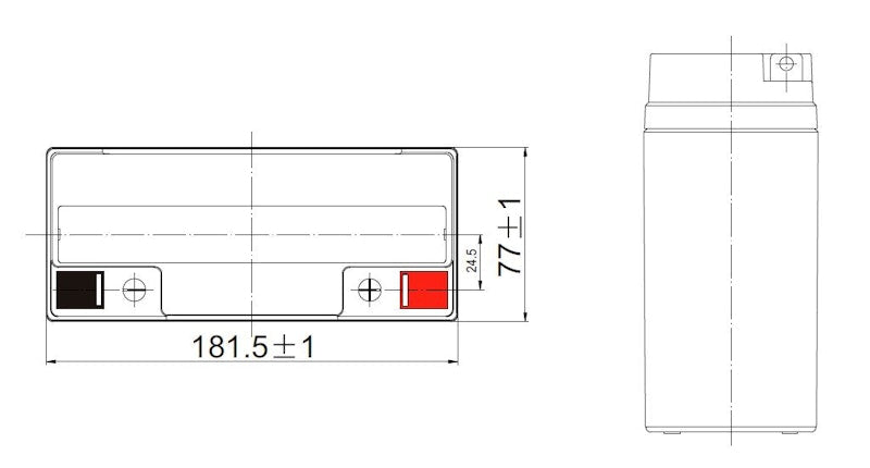 Akku lyijy suljettu CT-LEADER CT17-12 12V/17AH T3-napa [8745038]