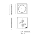 Neliökansi RST Vieser Classic+ 197x197 mm 32 aukolla 51229 [3316193] |
