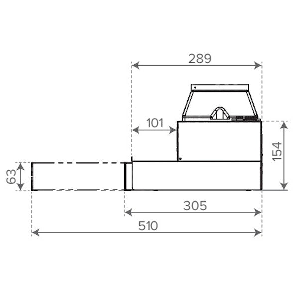 Säädinkupu Liesikupu 2148200 Vallox Delico PTD EC 600 Valkoinen [7911288]