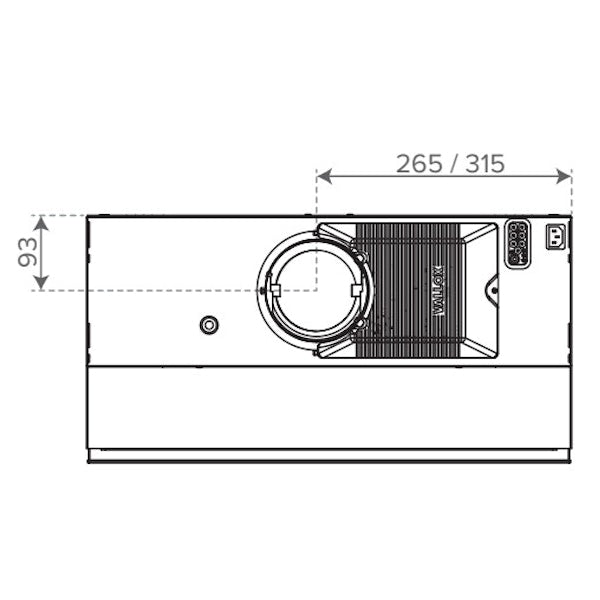 Säädinkupu Liesikupu 2148200 Vallox Delico PTD EC 600 Valkoinen [7911288]