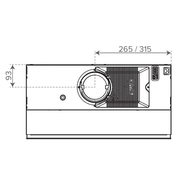 Liesikupu Vallox Delico KTD A 600 valkoinen [7911292]