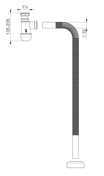 Pullovesilukko Prevex Preloc 1 1/4" SK taipuisa 12609 [6502206]