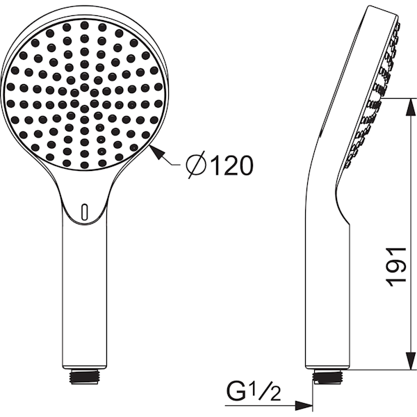 Käsisuihku Oras Hydractiva 242405 Digital Bluetooth [6510270]