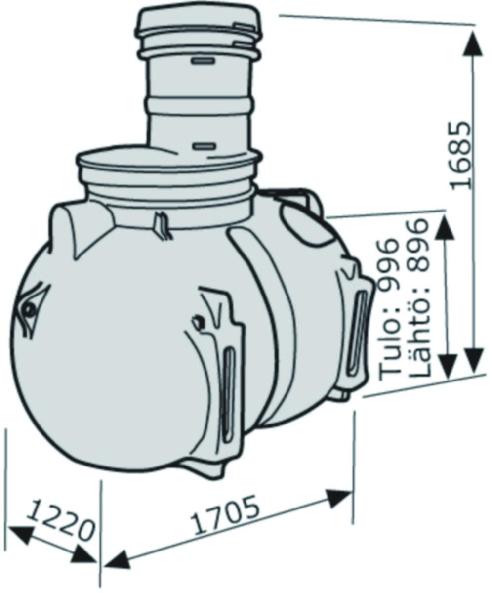 Septic tank Uponor 1 m³ Uponor 1050913 [3625035]