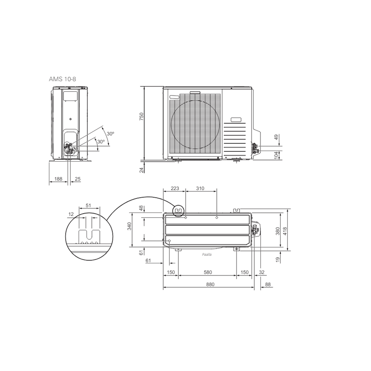 Ilma - vesilämpöpumppu NIBE Split Plus 8 S ILMA - VESI LP [5362077] |