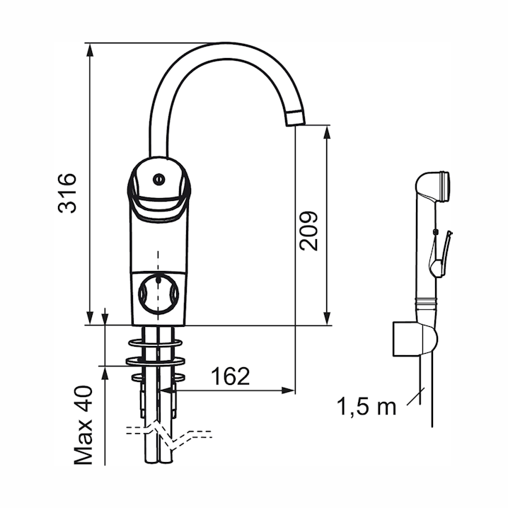 FM Matsson pesuallashana Bide PKV 9000E 80586000 8058-6000 6158014