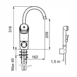 FM Matsson pesuallashana Bide PKV 9000E 80586000 8058-6000 6158014