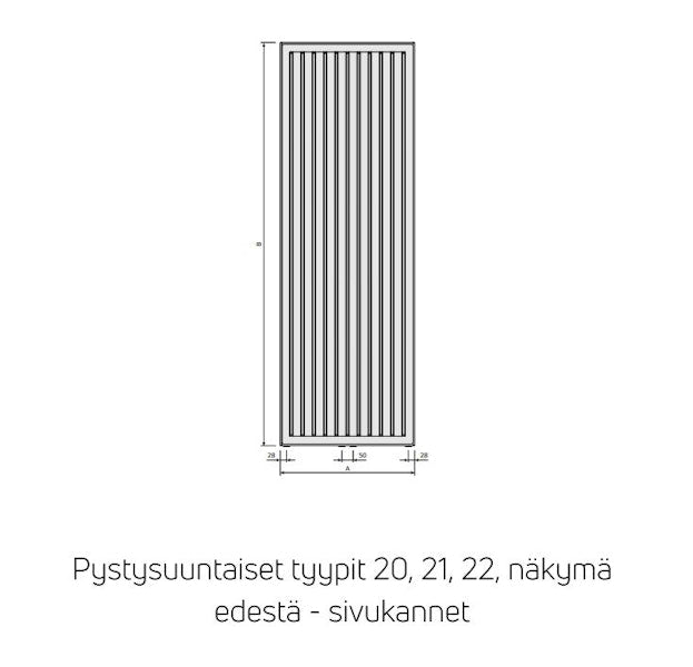 Radiaattori Purmo Vertical VR 21 1950x450 [5446610]