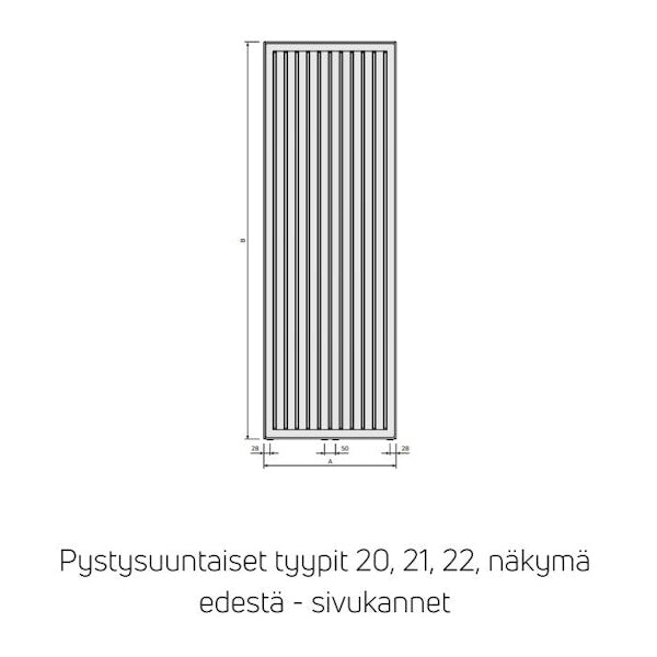 Radiaattori Purmo Vertical VR 21 1950x450 [5446610]