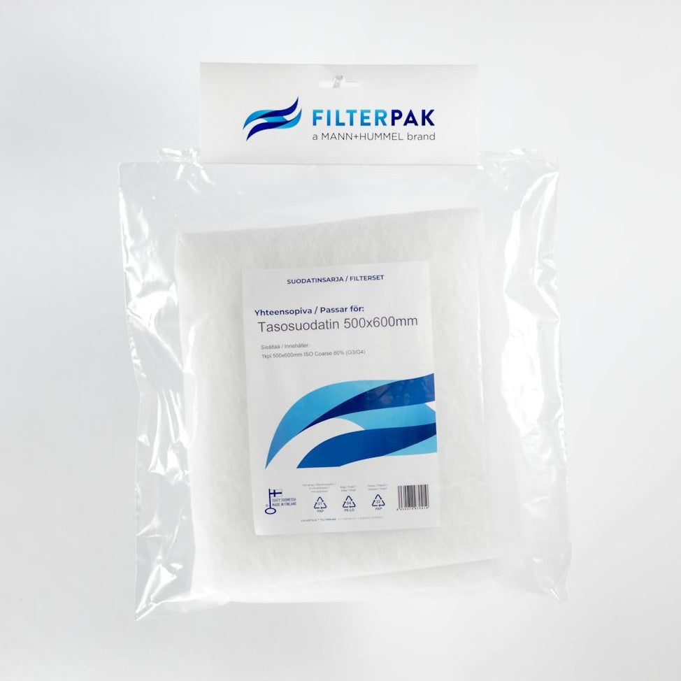 Suodatin Filterpak Tasosuodatin 500X600Mm Coarse [DCD295] |