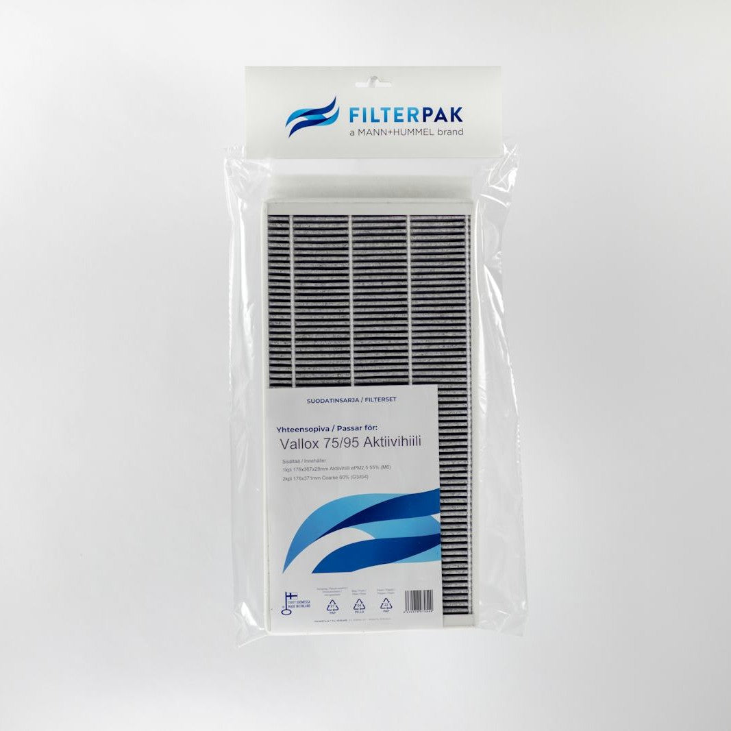 Suodatinpakkaus Filterpak Vallox 75/95 Aktiivih Nro 12 [DCD308] |