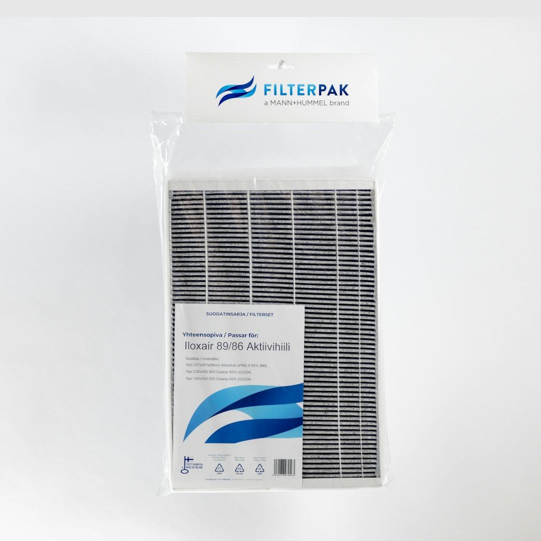Suodatinpakkaus Filterpak Iloxair 89/86 Aktiivihiili [DCD310] |