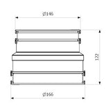 Toleranssiliitin Purus Flexi 130 - 145/110 - 125 Mm [2486966] |