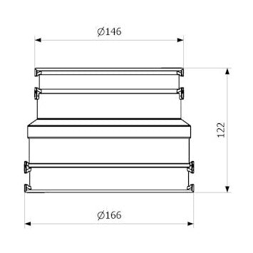 Toleranssiliitin Purus Flexi 130 - 145/110 - 125 Mm [2486966] |