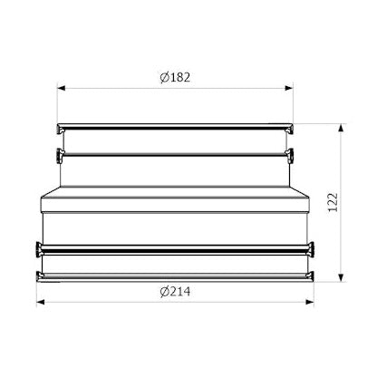 Toleranssiliitin Purus Flexi 170 - 192/144 - 160 Mm [2486975] |