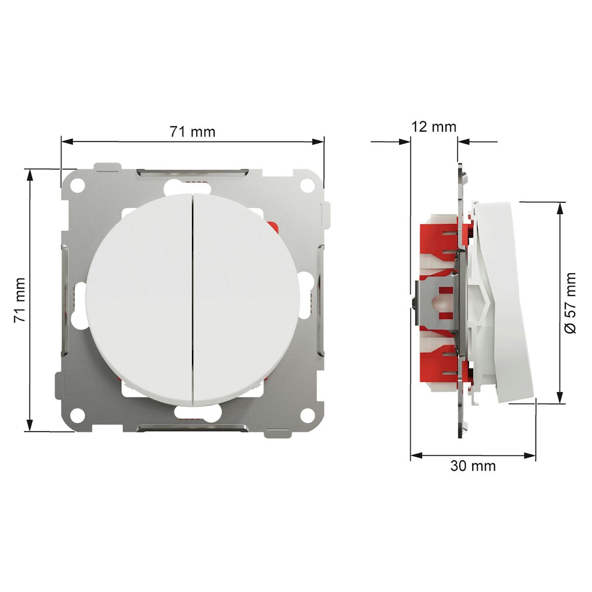 Kytkin Elko One 6+6/16A/Ip21 Ukr Val [2104648] |