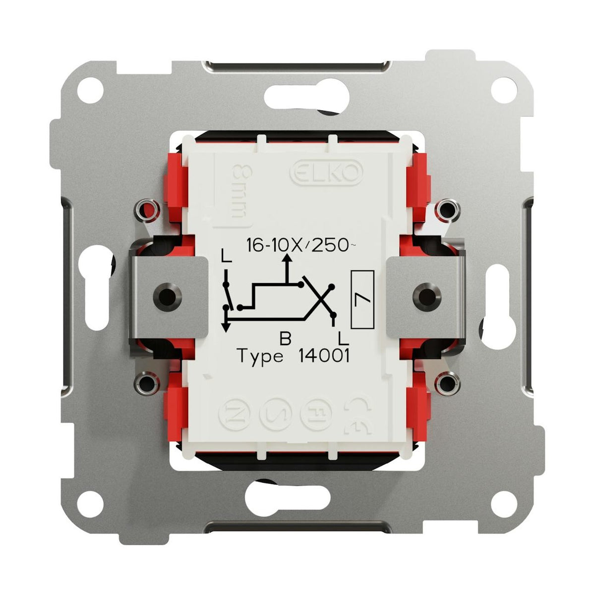 Kytkin Elko One 7/16A/Ip21 Ukr Mus [2104653] |