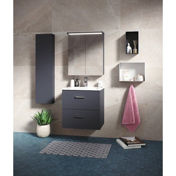 Polaria Peilikaappi Valaisimella Klara 550 Ipr Harmaa [6045385] |