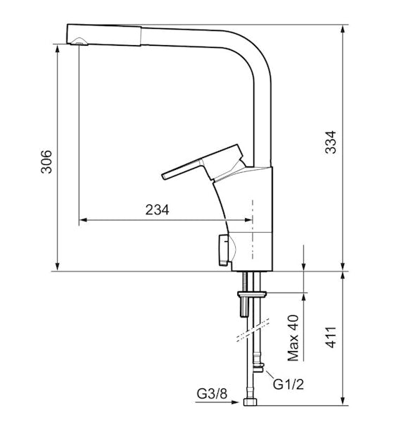 Keittiöhana Mora armatur MMIX II PKV 332021 [6261275]