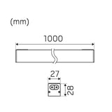 Pinta - /Ripustusval. Flexline Ip20 1485Lm 19W 27/3/4K Bl [4158657] |