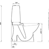 WC - laite a - collection Compact 4, S - lukko, piiloviemäri liimattava [5657028] |