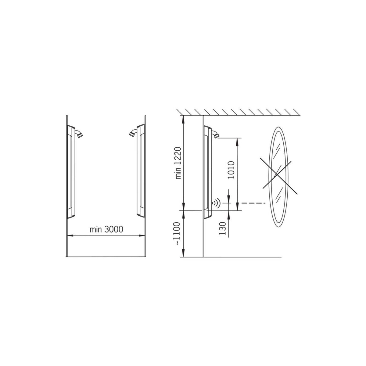 Suihkupaneeli Oras Electra 6661F 6319410