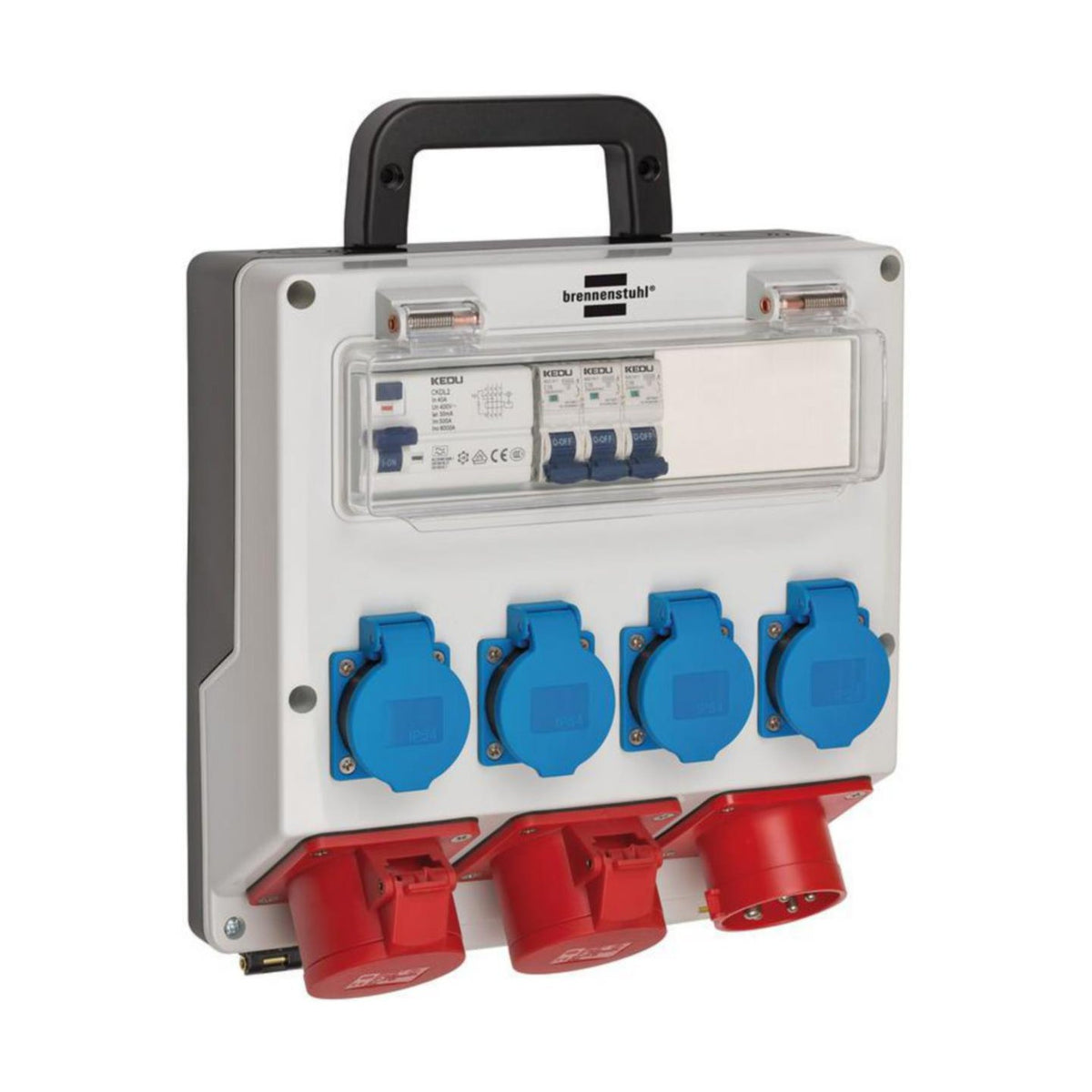 Pistorasiakeskus Brennenstuhl 16A Vv - Suoja 4Xschuko 2X16A [3419002] |