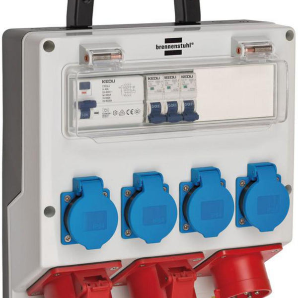 Pistorasiakeskus Brennenstuhl 16A Vv - Suoja 4Xschuko 2X16A [3419002] |