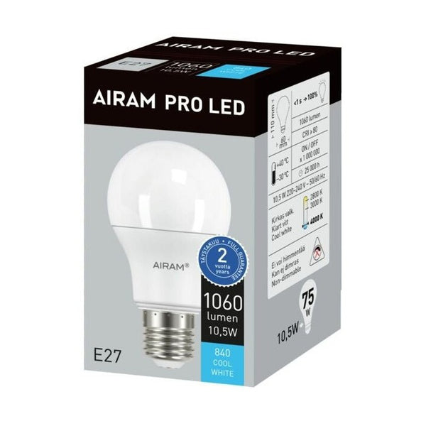 Led - Lamppu Airam A60 840 1060Lm E27 Op [4713434] |