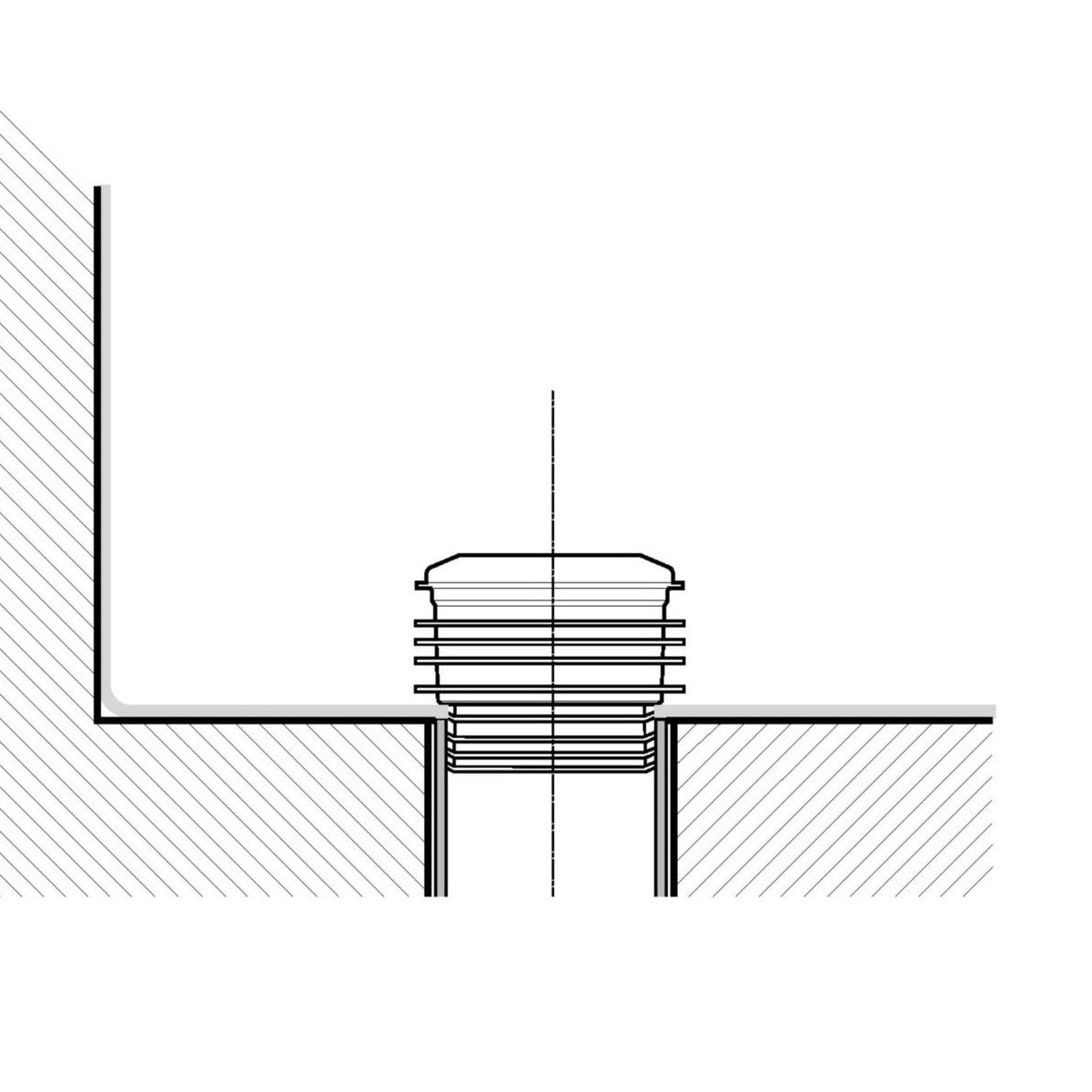WC - yhdyskappale Ido D 110 mansetti, keskeinen 96525 [5711177] |