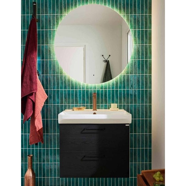 Noro Pesuallaskaappi Air Musta Puukuviointi 600 + Pesuallas [320363] |