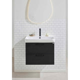 Noro Pesuallaskaappi Air Musta Puukuviointi 600 + Pesuallas [320363] |