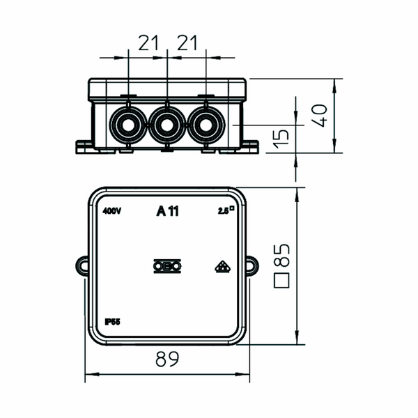 Jakorasia Obo A11 Hf Rw. Pe. Ip54. 2.5Mm .Va [1627134] |