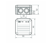 Jakorasia Obo T40 90X90X52Mm Ip55 Valk [1627160] |