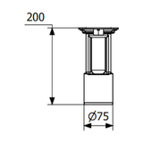 Linjakaivo Purus Line Ilman Ritilää 1000 Ø75 Pysty [3311777] |