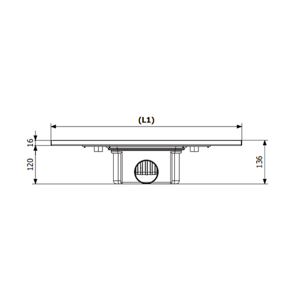 Linjakaivo Purus Line Tile Insert 900 Ø75 Vaaka [3312628] |