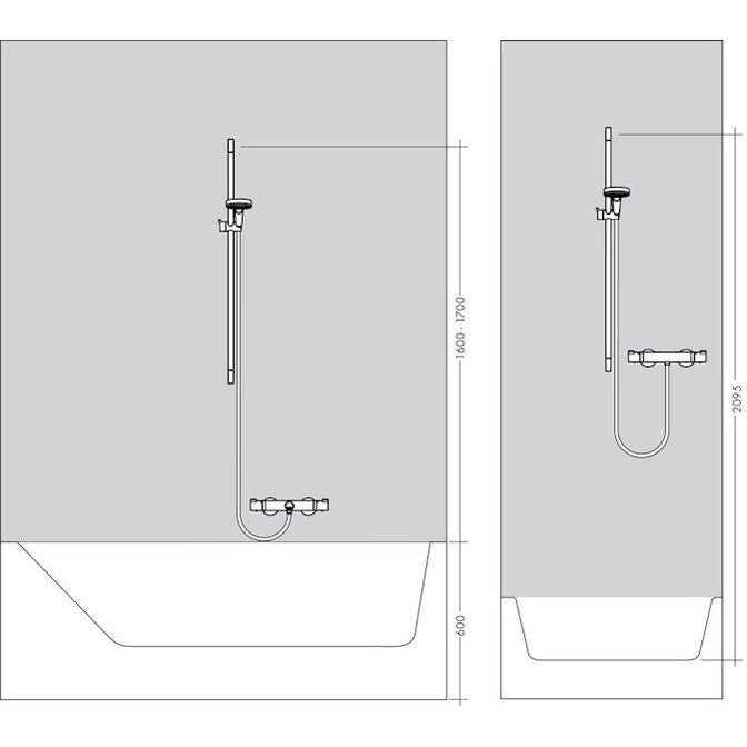 Suihkutanko Hansgrohe 27704000 Unica Reno [6559745] |
